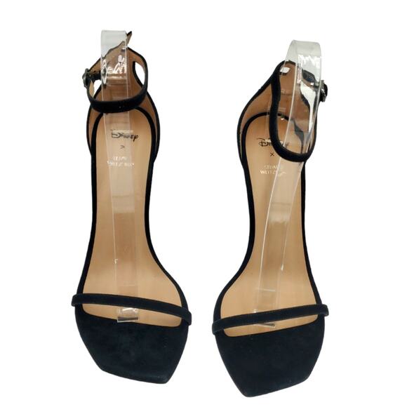 Disney X Stuart Weitzman‎ Nudistcurve 100 mm Black Crystal Sandal Size 9 - Picture 2 of 12